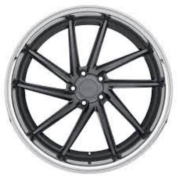 XO FLORENCE 22X10.5 5X112 20ET 71.5CB M-GUNMETAL W/ BRUSHED FACE & STAINLESS LIP WHEEL
