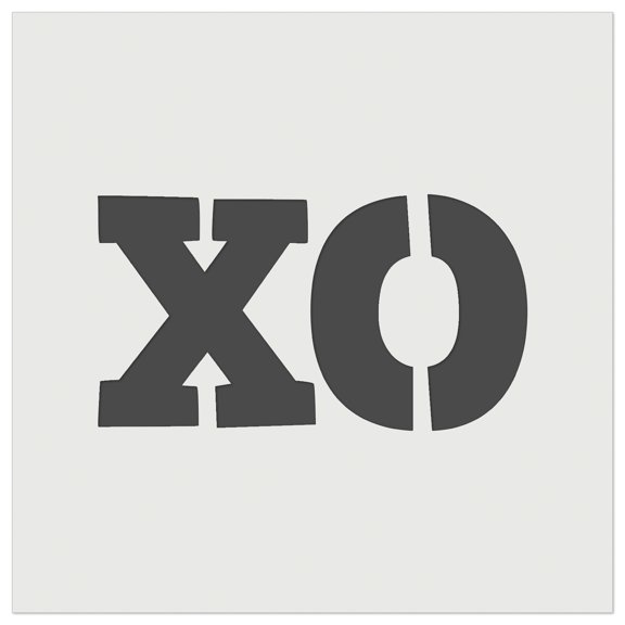 XO Hugs Kisses DIY Cookie Wall Craft Stencil - 5.5 Inch