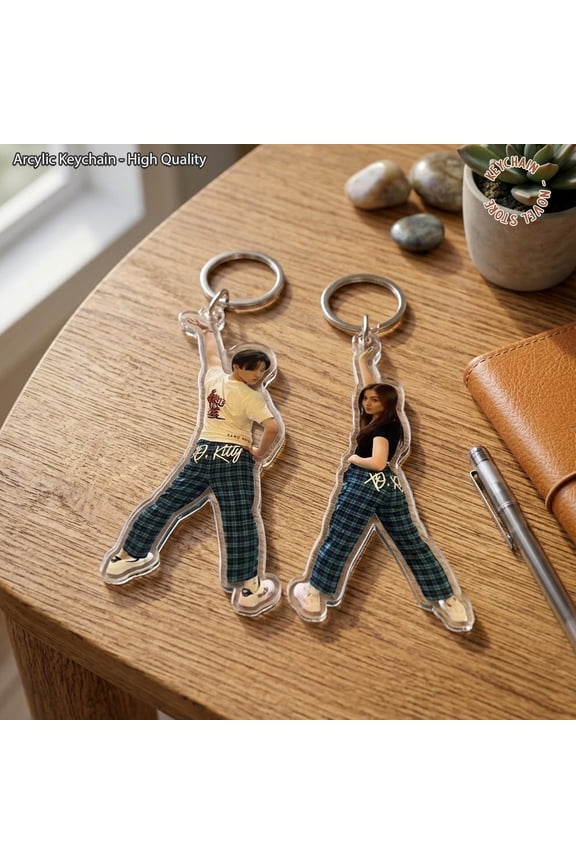 XO Kitty Acrylic Keychain , Team Minho Keychain, Team Kitty Keychain, Minho And Kitty Kiss Scene Keychain, Gift for XO Kitty Fans