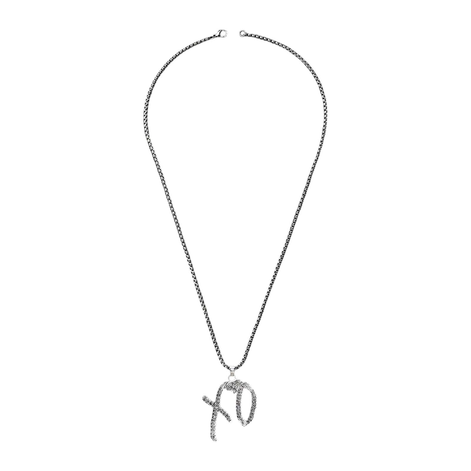 Weeknd Inspired Jewelry XO Letter Pendant Necklace - The Weeknd ...