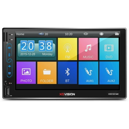 XO Vision 7" Touchscreen Multimedia Receiver, Black