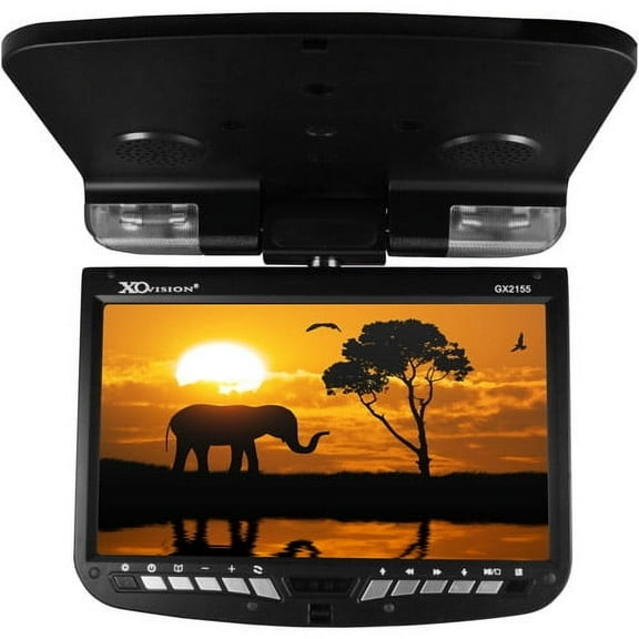 XO Vision GX2155 9" Flip-Down Multimedia Player with USB/SD Controls