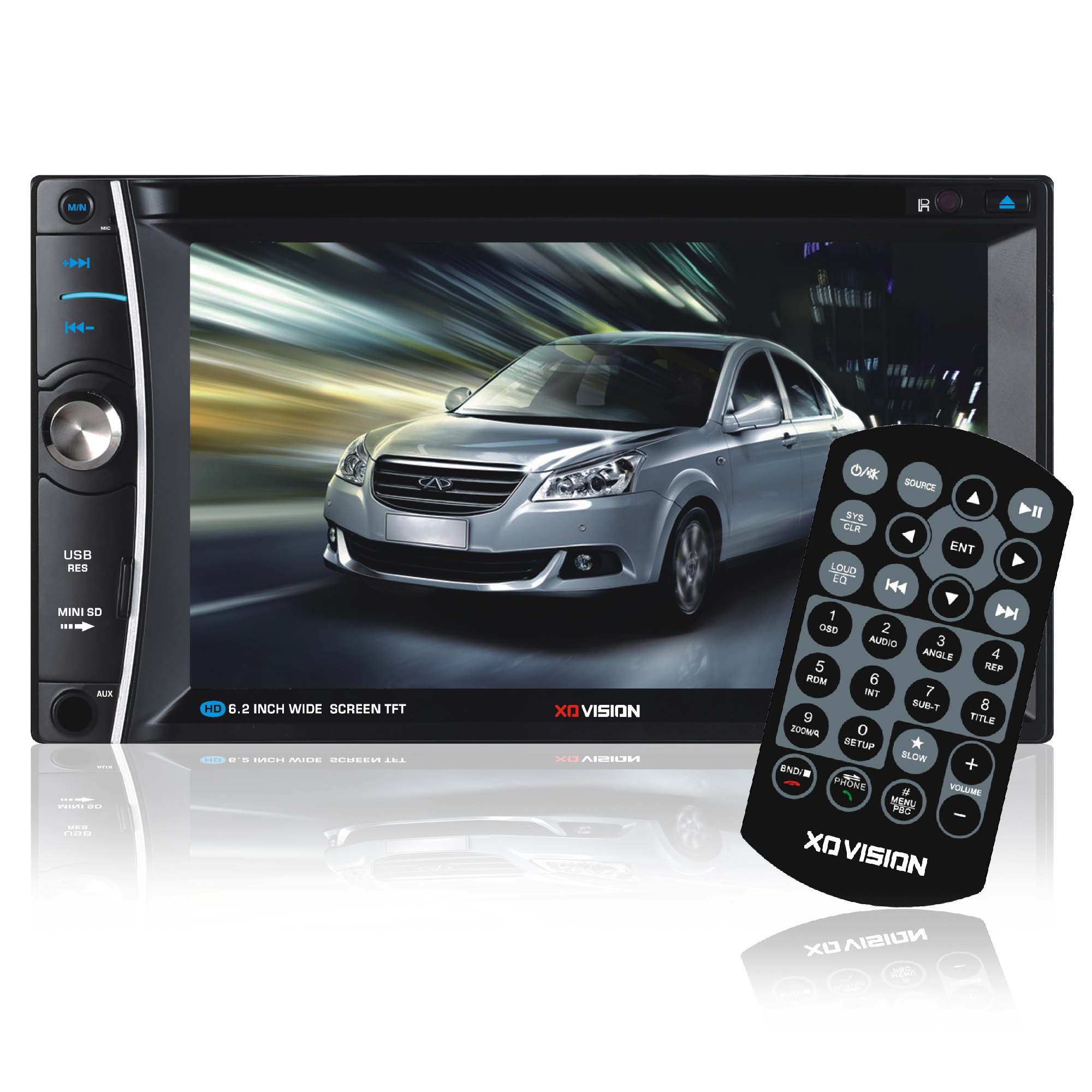 XO Vision XOD1752BT 6.2" Touch Screen In-Dash DVD Receiver - image 1 of 5