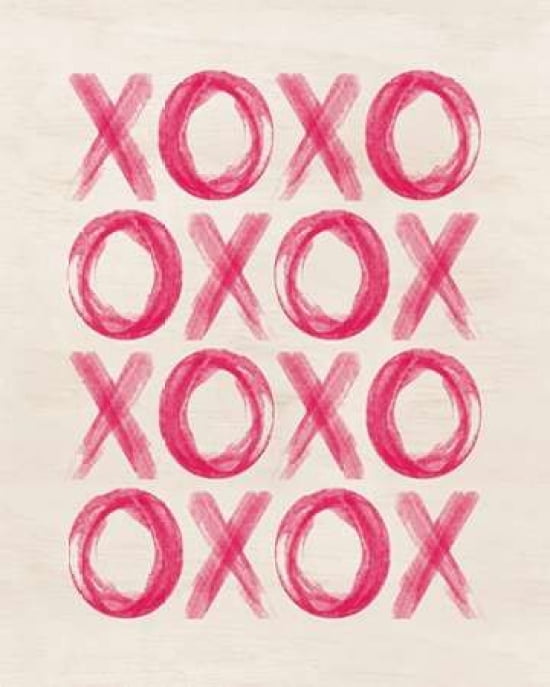 XO Watercolor Canvas Art - Amy Cummings (24 x 30)