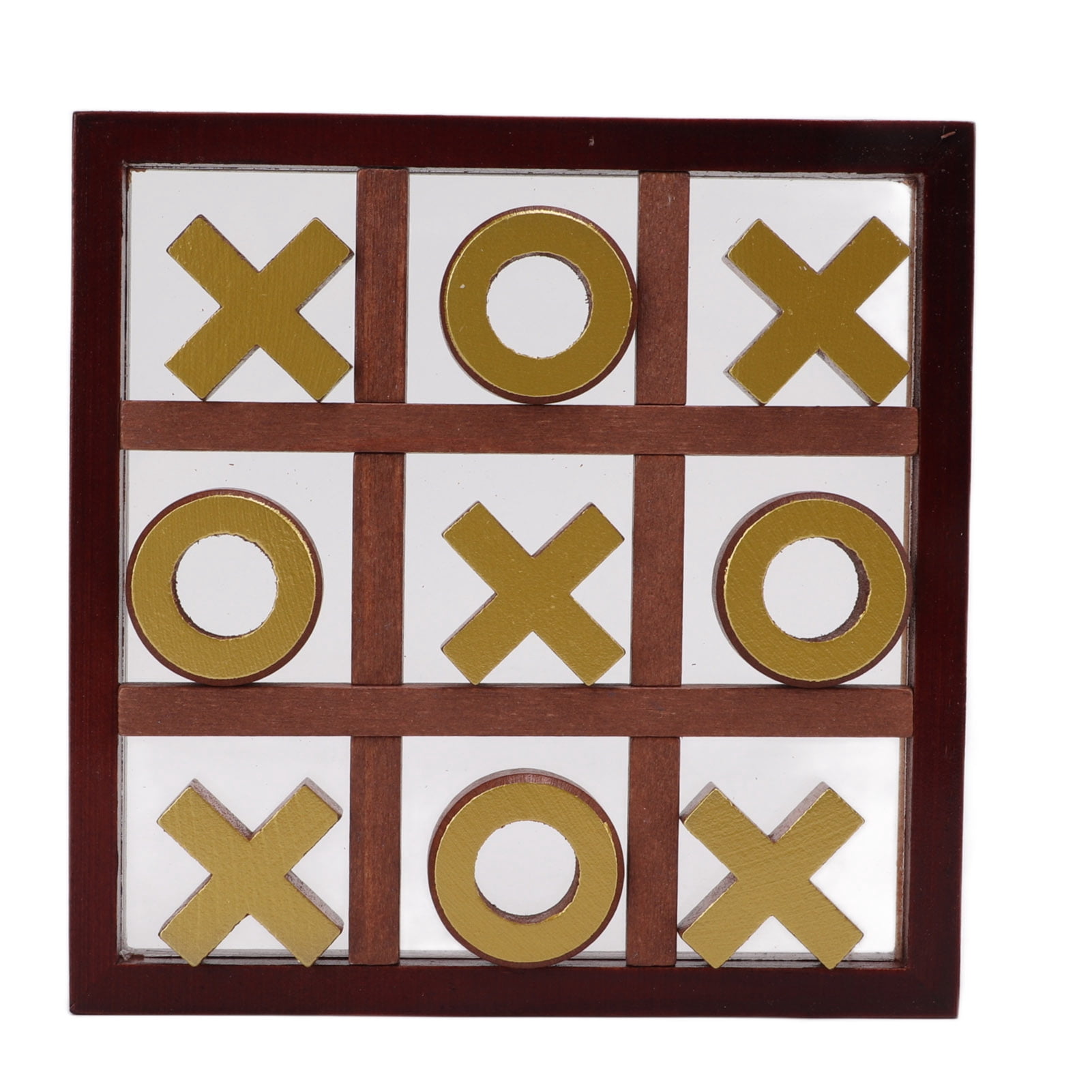 XO Wooden Board Game XO Toe Game Coffee Table Decor Interactive Puzzle Game for Children Family ...