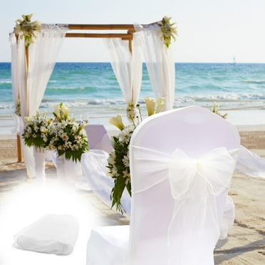 XOAIHY High-Quality Chair Bows for Elegant Party and Wedding Decor: Transform Chair Covers with Ribbon Bands for Banquets and Special Occasions