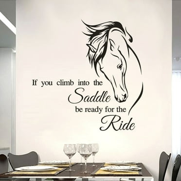 XOAIHY Horse Vinyl Wall Stickers – Removable Art Mural, Home Room Decor, Easy-to-Apply Stickers for Bedroom, Living Room, and Nursery Wall Decoration