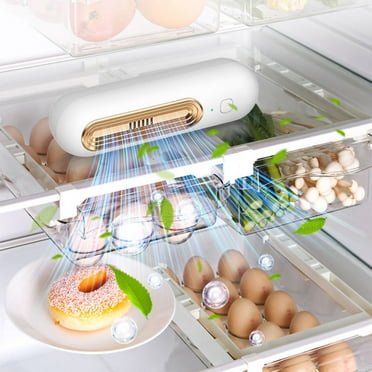 XOAIHY Refrigerator Deodorizer – Rechargeable Electronic Odor Removal Solution – Effectively Keeps Your Fridge Fresh and Free from Unpleasant Odors for Longer Lasting Food