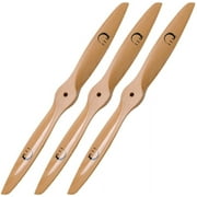XOAR PJA Wood Propeller for Gas RC Airplanes (10x5, Tractor) (Pack of 3)