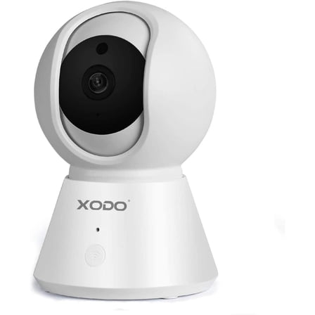 XODO Indoor Wireless Security Camera System, WiFi, 1080P HD, 355° Pan & 90° Tilt, Night Vision, 2-Way Audio, Motion Detection, App Control, for Home, Baby & Pet Monitoring - White