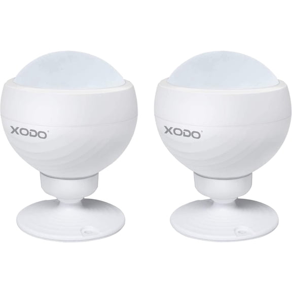 XODO Motion Sensor, Smart Home Security Motion Detector with 360 Degree Detection, Easy Install, 2-Pack