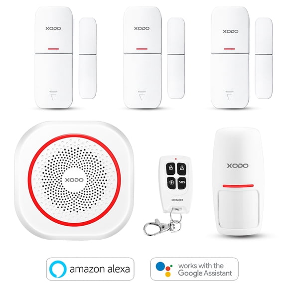 XODO 6-Piece Home Security Camera System Kit with Wi-Fi, PIR Motion Sensor & App Control