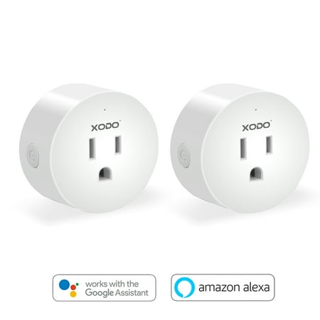 XODO Wi-Fi Smart Plug Outlet 2-Pack - Alexa Plug, Remote App Control