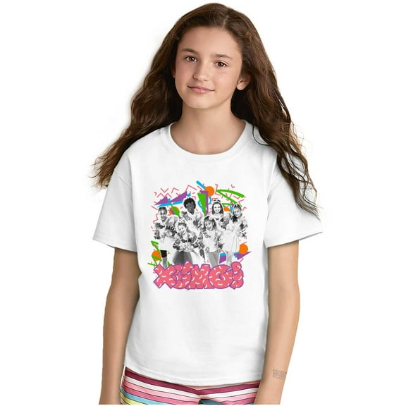 XOMG POP 1990s Retro Throwback Band Girls Kids T Shirt Tees Teen Brisco Brands S