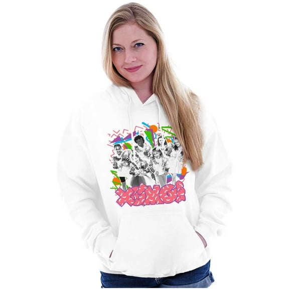 XOMG POP 1990s Retro Throwback Band Women Plus Size Hoodie Brisco Brands 5X