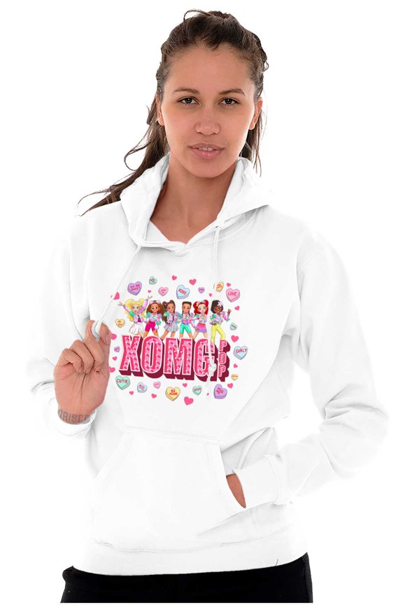 Animated Candy Heart Song Women Plus Size Hoodie Brisco Brands 2X