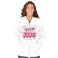 thumbnail image 1 of XOMG POP Animated Candy Heart Song Women Plus Size Zipper Hoodie Brisco Brands 2X, 1 of 5