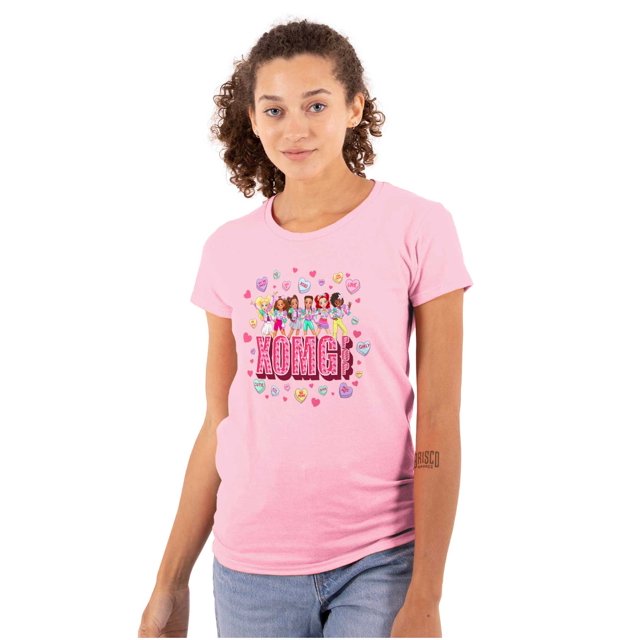 XOMG POP Animated Candy Heart Song Womens T Shirt Ladies Tee