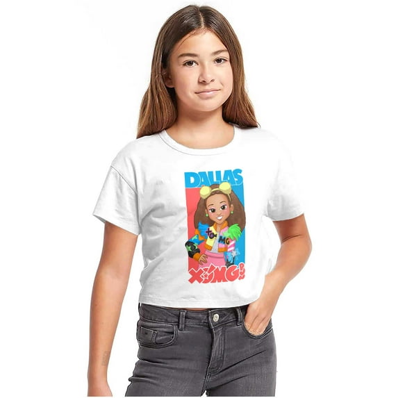 XOMG POP Band Dallas Cartoon Fan Women's Tee Brisco Brands L