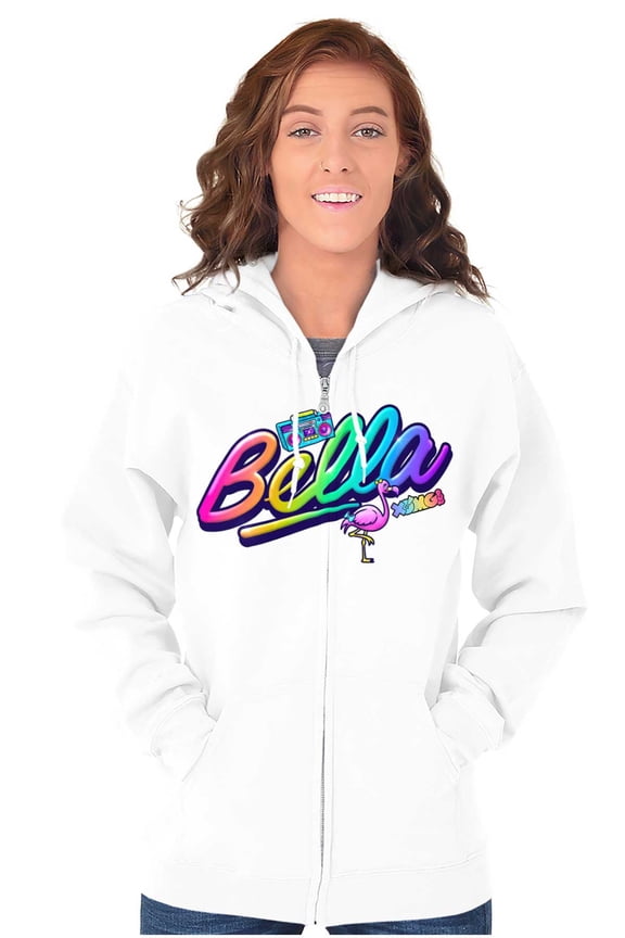 Bella Musical Rainbow Women Plus Size Zipper Hoodie Brisco Brands 2X