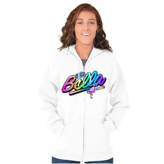 XOMG POP Bella Musical Rainbow Women Plus Size Zipper Hoodie Brisco Brands 2X
