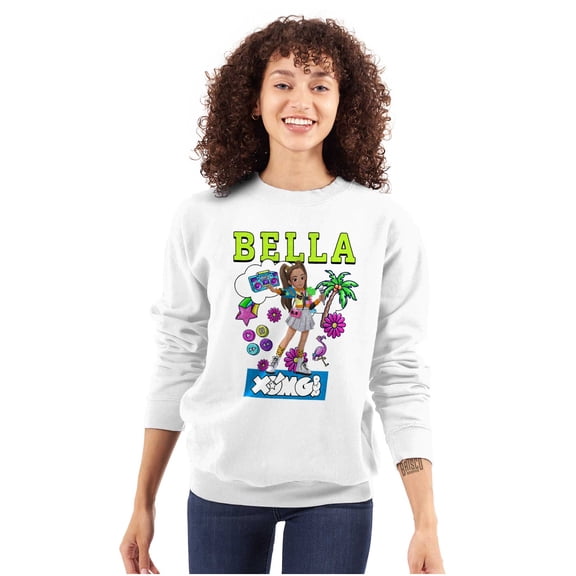 XOMG POP Bella Popstar Dream Cartoon Women Plus Size Sweatshirt Brisco Brands 2X
