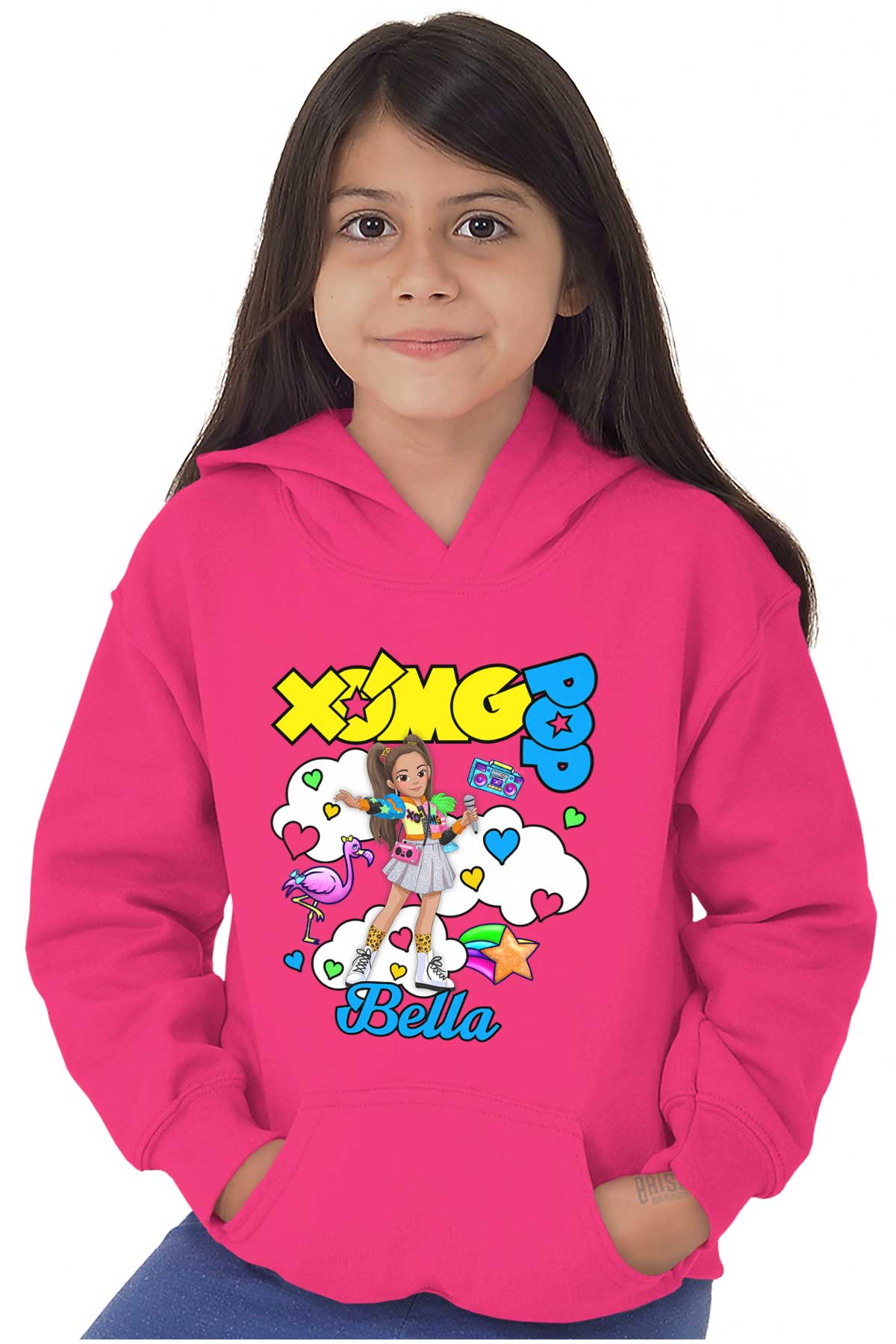 XOMG POP Bella in Clouds Cartoon Kids Hoodie Sweatshirt Girls Teen