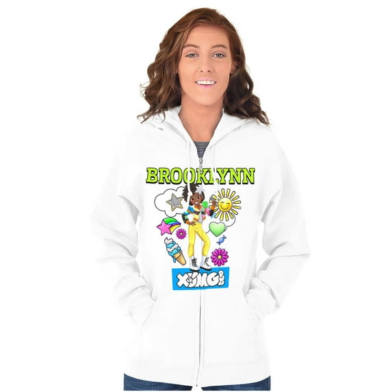 XOMG POP Brooklynn Popstar Dream Women Plus Size Zipper Hoodie Brisco Brands 2X