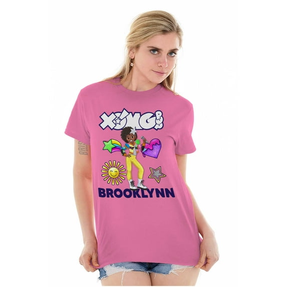 XOMG POP Brooklynn Rockstar Cartoon Women Plus Size Graphic Tee Tees Brisco Brands 2X