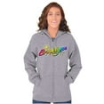 thumbnail image 1 of XOMG POP Brooklynn Sunshine Star Women Plus Size Zipper Hoodie Brisco Brands 2X, 1 of 5