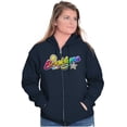 thumbnail image 1 of XOMG POP Brooklynn Sunshine Star Women Plus Size Zipper Hoodie Brisco Brands 2X, 1 of 5