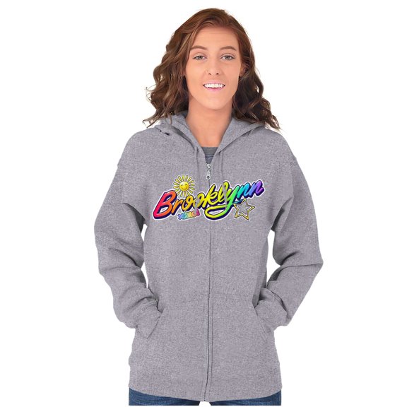 XOMG POP Brooklynn Sunshine Star Zip Hoodie Sweatshirt Women Brisco Brands X