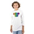 thumbnail image 1 of XOMG POP Colorful Neon Rainbow Logo Women's Long Sleeve T Shirt Brisco Brands M, 1 of 6