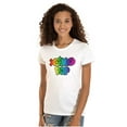 thumbnail image 1 of XOMG POP Colorful Neon Rainbow Logo Women's Plus Size Shirt Brisco Brands 2X, 1 of 5