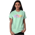 thumbnail image 1 of XOMG POP Colorful Pattern Palooza Logo Women's Graphic T Shirt Tees Brisco Brands S, 1 of 6