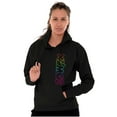thumbnail image 1 of XOMG POP Colorful Rainbow Neon Logo Women Plus Size Hoodie Brisco Brands 2X, 1 of 4