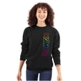 thumbnail image 1 of XOMG POP Colorful Rainbow Neon Logo Women Plus Size Sweatshirt Brisco Brands 2X, 1 of 5