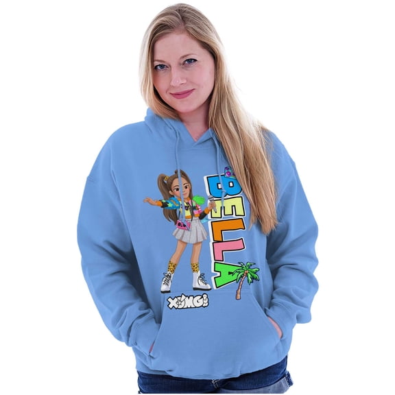 XOMG POP Cute Bella Vibes Cartoon Women Plus Size Hoodie Brisco Brands 3X