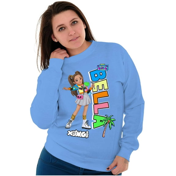 XOMG POP Cute Bella Vibes Cartoon Women Plus Size Sweatshirt Brisco Brands 2X