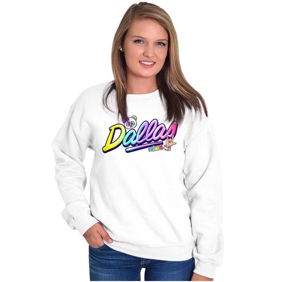XOMG POP Dallas Panda Rock Star Women Crewneck Sweatshirt Brisco Brands S