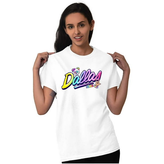 XOMG POP Dallas Panda Rock Star Women's Graphic T Shirt Tees Brisco Brands S