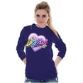 thumbnail image 1 of XOMG POP Dallas Panda Rock Star Women's Long Sleeve T Shirt Brisco Brands 3X, 1 of 6