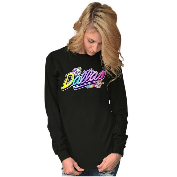 XOMG POP Dallas Panda Rock Star Women's Long Sleeve T Shirt Brisco Brands M