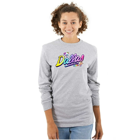 XOMG POP Dallas Panda Rock Star Women's Long Sleeve T Shirt Brisco Brands M