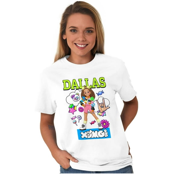 XOMG POP Dallas Popstar Dream Cartoon Women's Graphic T Shirt Tees Brisco Brands M