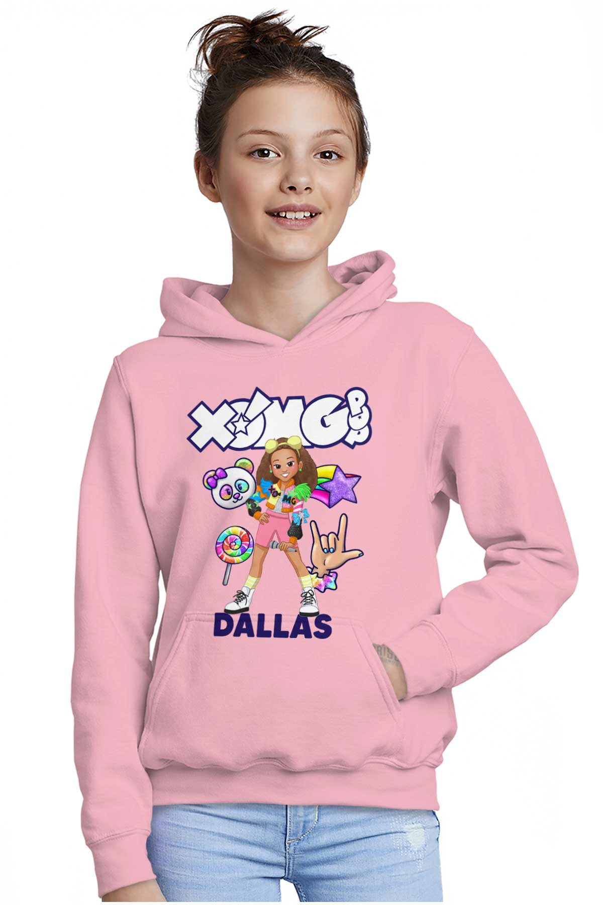 XOMG POP Dallas Rockstar Cartoon Kids Hoodie Sweatshirt Girls Teen ...