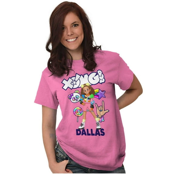 XOMG POP Dallas Rockstar Cartoon Women Plus Size Graphic Tee Tees Brisco Brands 2X