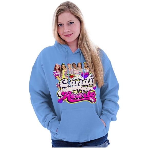 XOMG POP Dance Group Candy Hearts Women Plus Size Hoodie Brisco Brands 2X