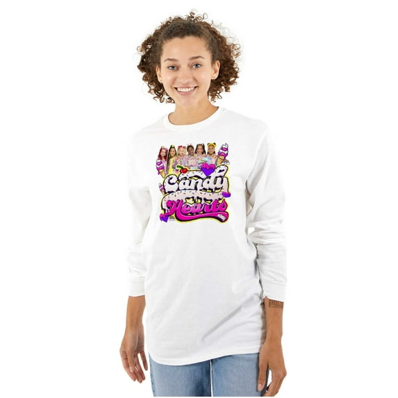 XOMG POP Dance Group Candy Hearts Women's Long Sleeve T Shirt Brisco Brands S