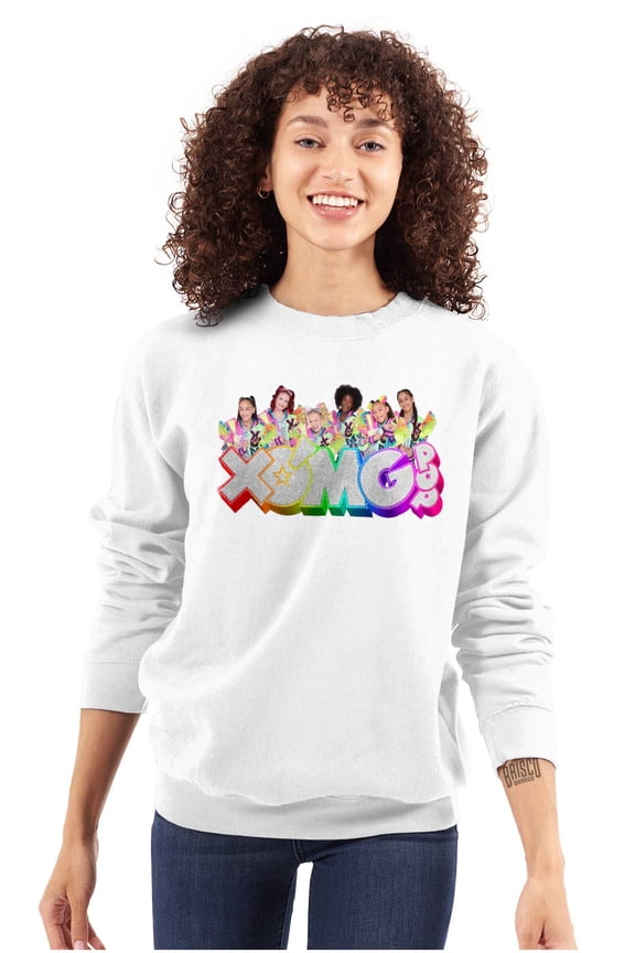 XOMG POP Dance Group Members Logo Women Crewneck Sweatshirt Brisco Brands X